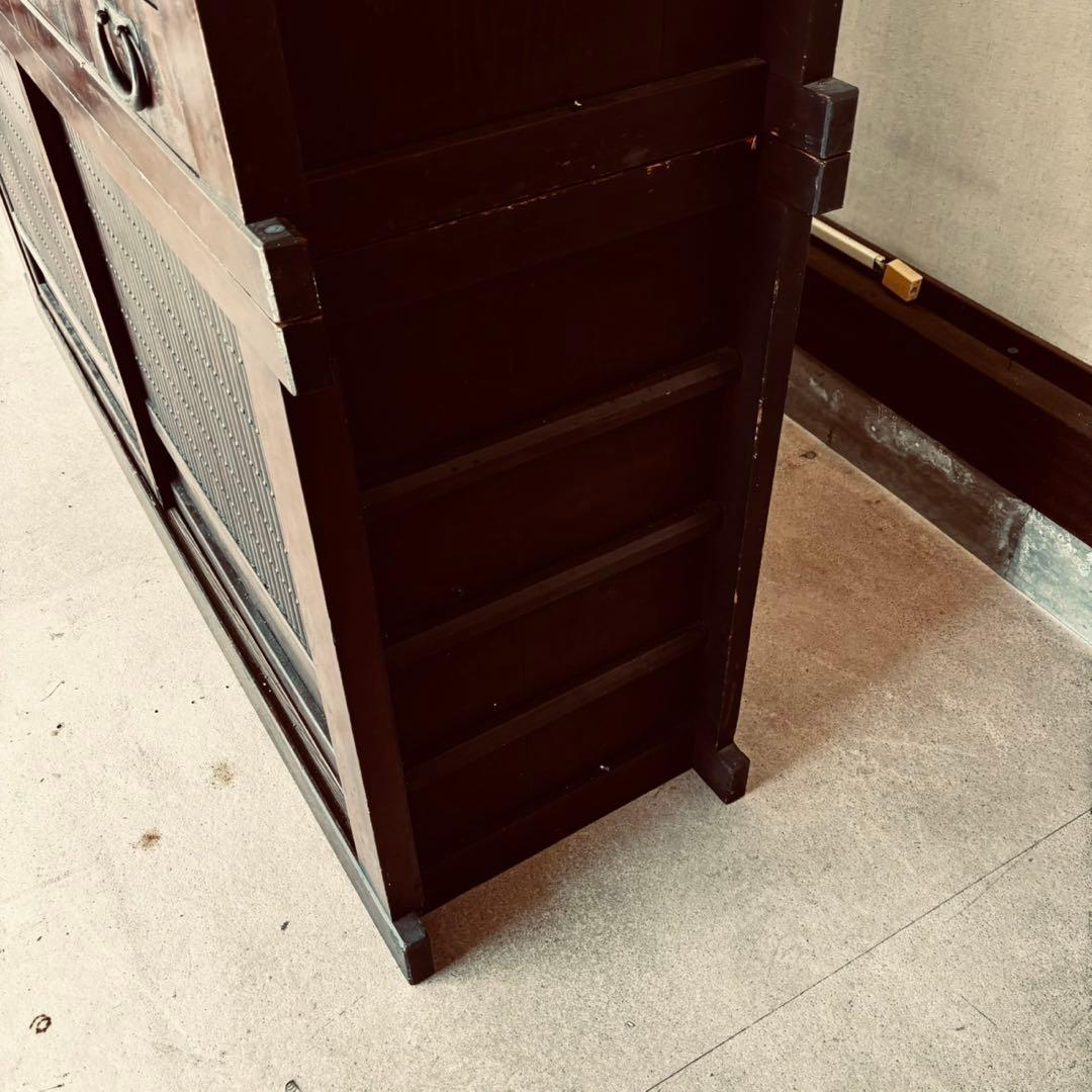 水屋箪笥 食器棚 膳棚 水屋 収納棚 アンティーク家具 和家具 骨董