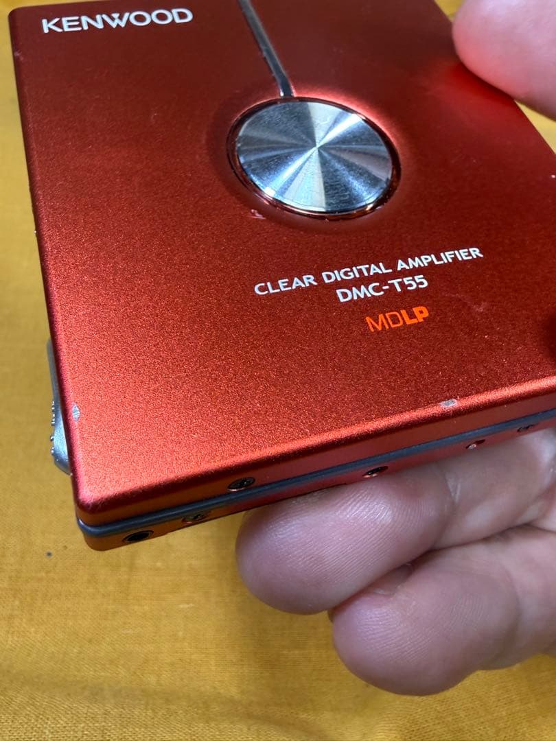 【完動品】 KENWOOD MDプレーヤー DMC-T55　オレンジ