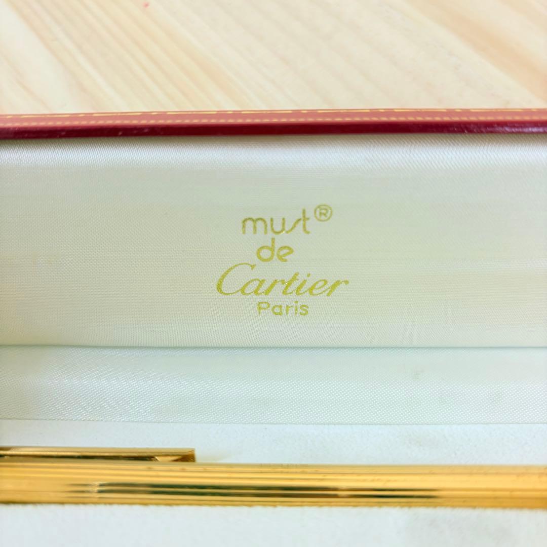 Cartier must ボールペン ゴールド トリニティ 専用ケース付き