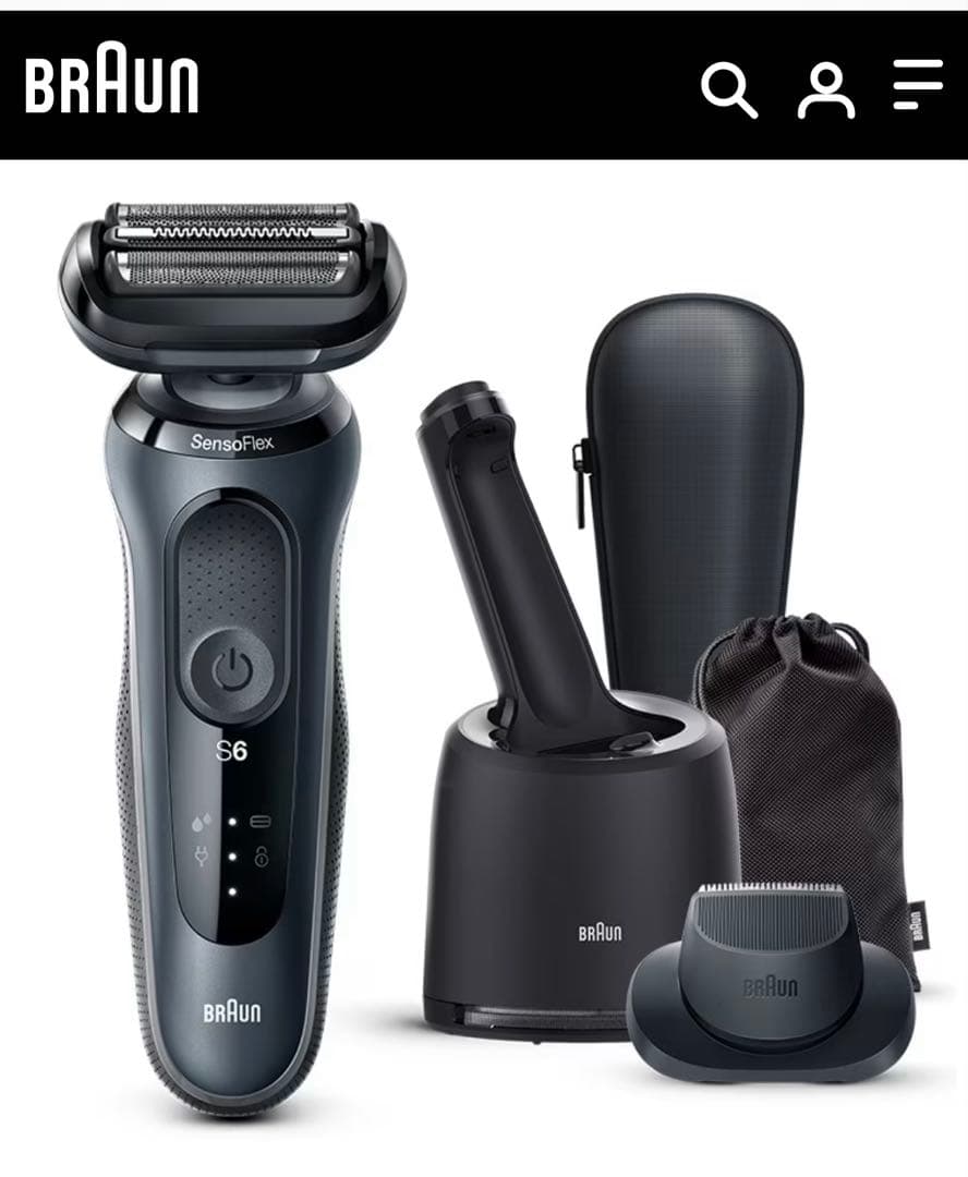 BRAUN Series 6 メンズシェーバー　付属品完備