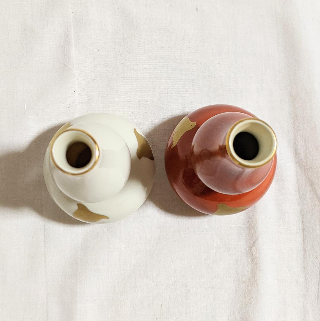 【お正月】紅白千鳥酒器揃　徳利 おちょこ 酒盃