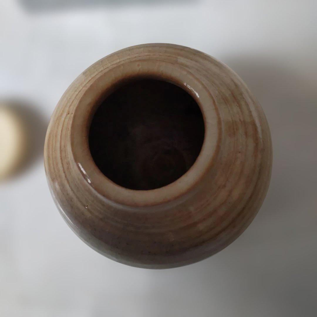萩焼 文琳茶入 仕覆 有楽緞子 茶道具 茶入 美品 です。