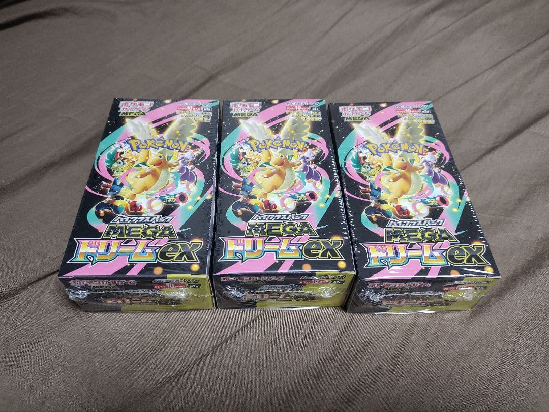 【シュリンク付】ポケモンカード MEGA ドリームex 3BOX