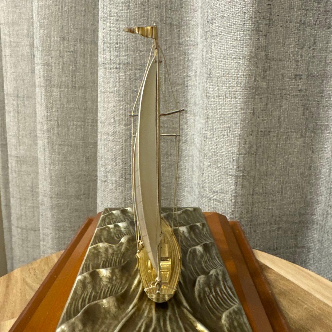 SILVER985 TAKEHIKO 銀製ヨット 2本マスト 武比古
