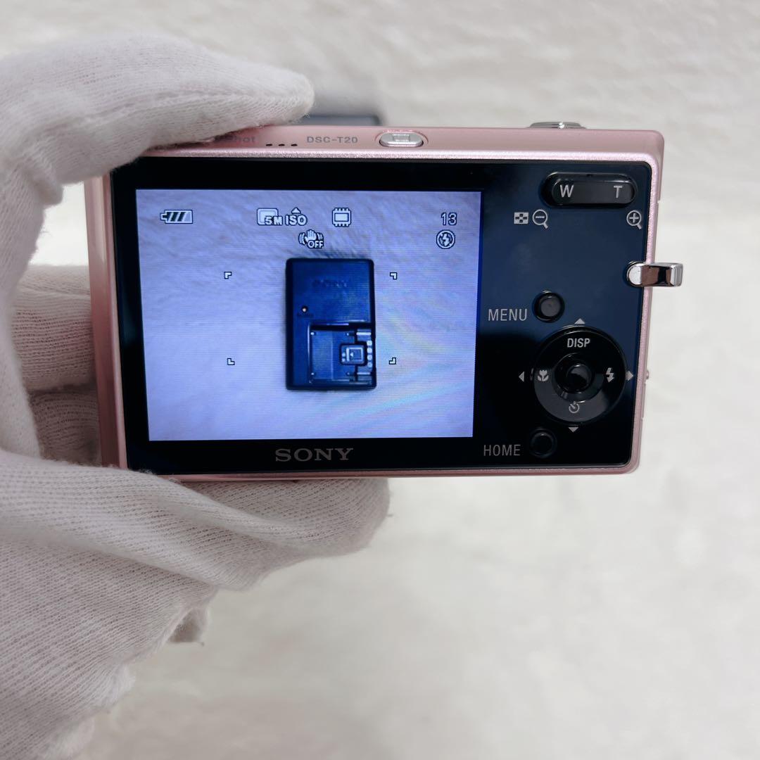 【美品】SONY Cyber-shot DSC-T20 ピンク コンデジ
