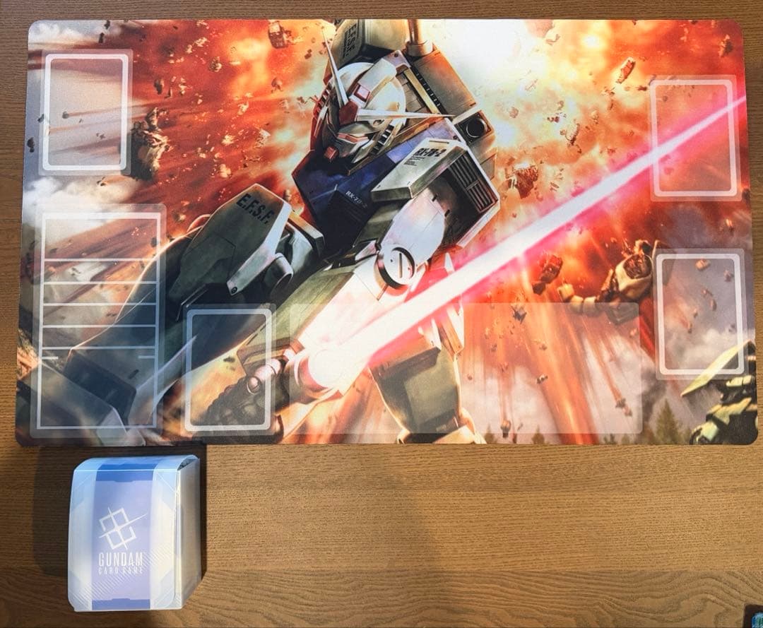 ガンダムカードゲーム　青緑アグロ　構築済みデッキ　プレイマット　カードケース