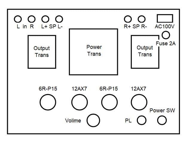 6R-P15 ステレオ パワーアンプ