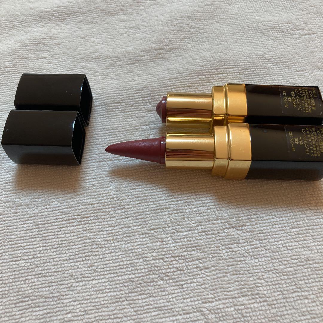 4点おまとめでCHANEL シャネル ファンデーション・チーク・口紅（２色）2本