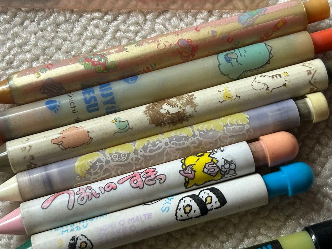 昭和レトロ キャラクター柄シャープペンシルと定規セット