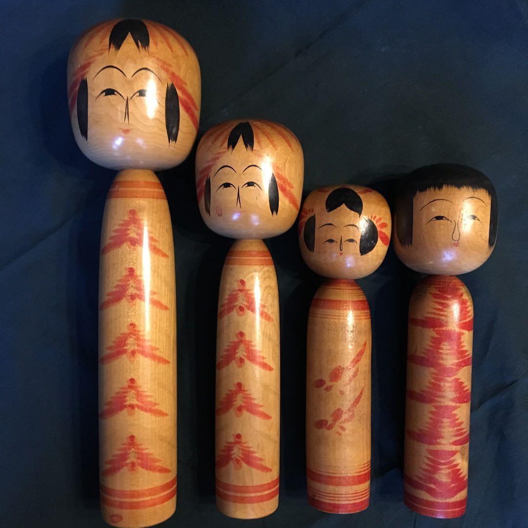 希少年代物 伝統こけし 古こけし 遠刈田系 富治海 大宮正安 工芸品 骨董