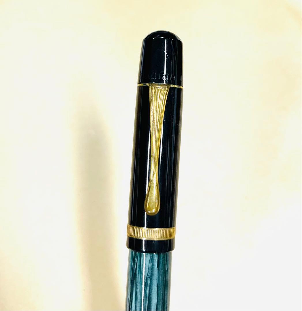 最後の値下 万年筆 ペリカン 100N グリーン pelikan 字幅BB