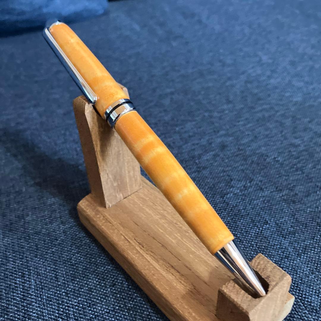 新作　ボールペン　（メープル　オレンジ）