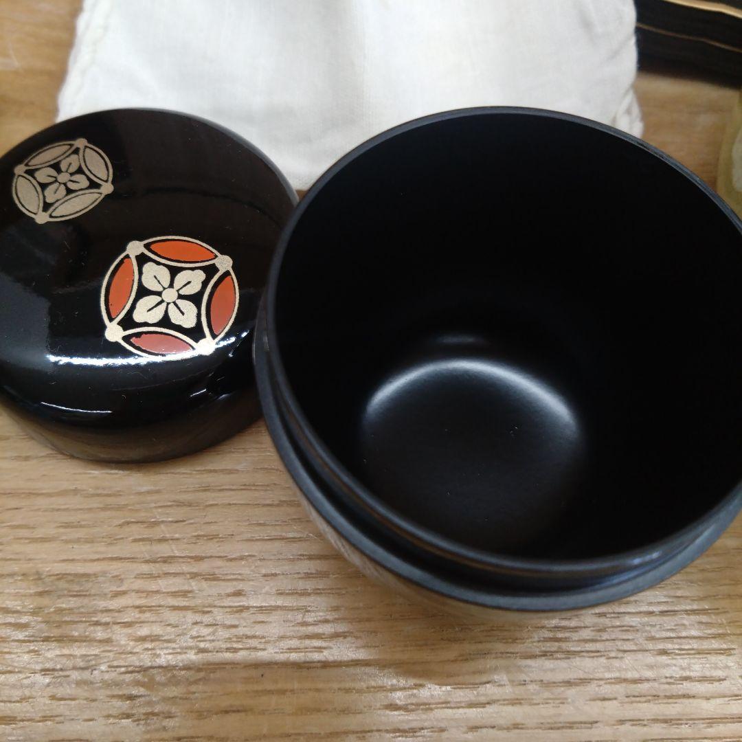和風茶道具セット 茶碗 茶入れ付き