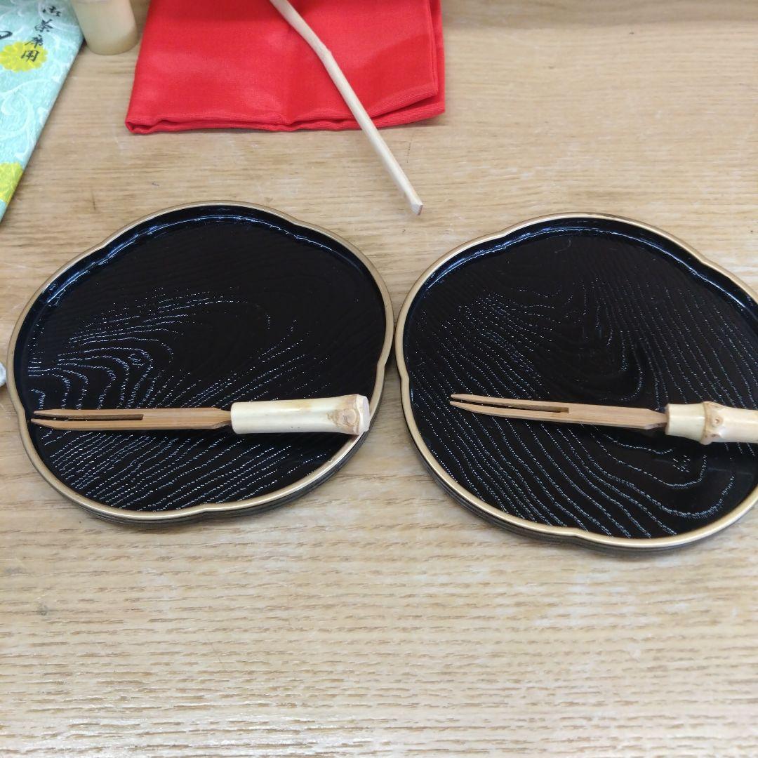 和風茶道具セット 茶碗 茶入れ付き