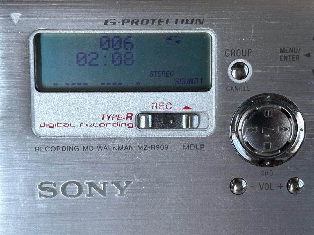 SONY MZ-R909 MDレコーダー ACアダプタ付中古動作確認済
