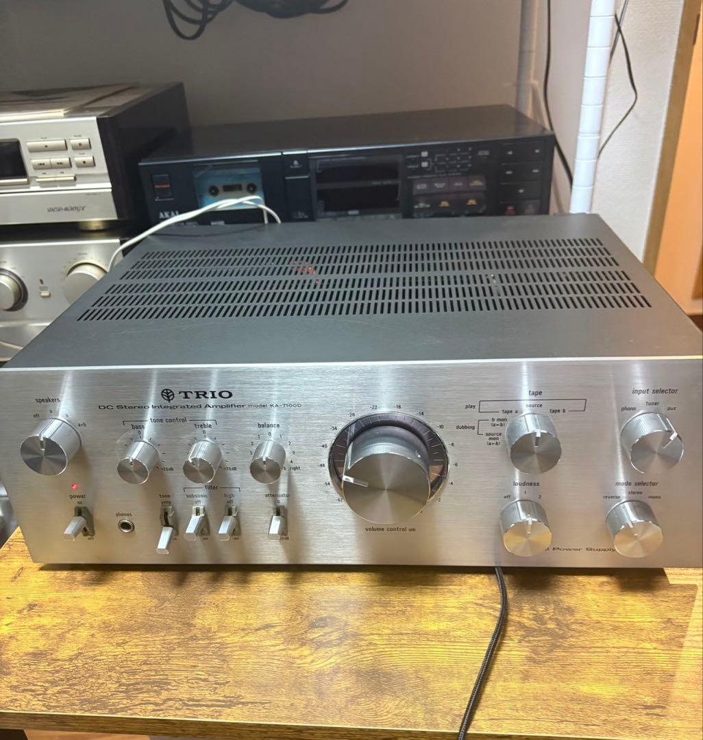 けっこう美品、TRIO KA-7100D トリオプリメインアンプ 70年代