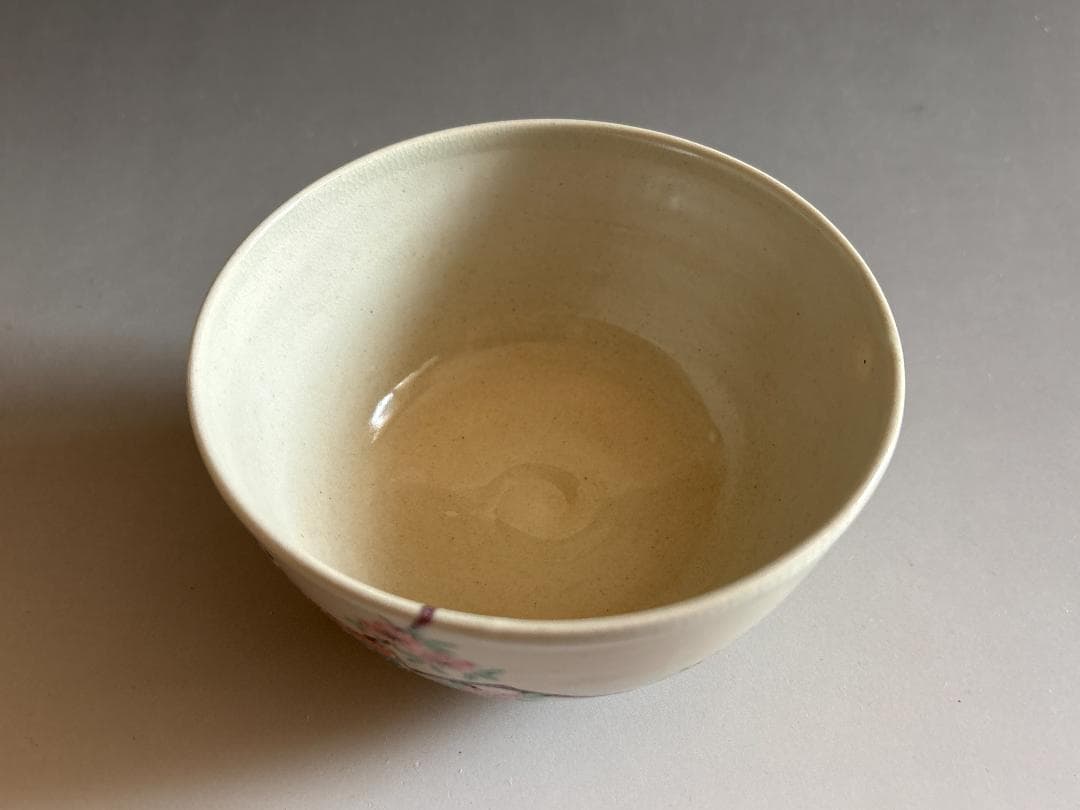 加賀瑞山　万古焼　桃節句　茶碗　茶道具