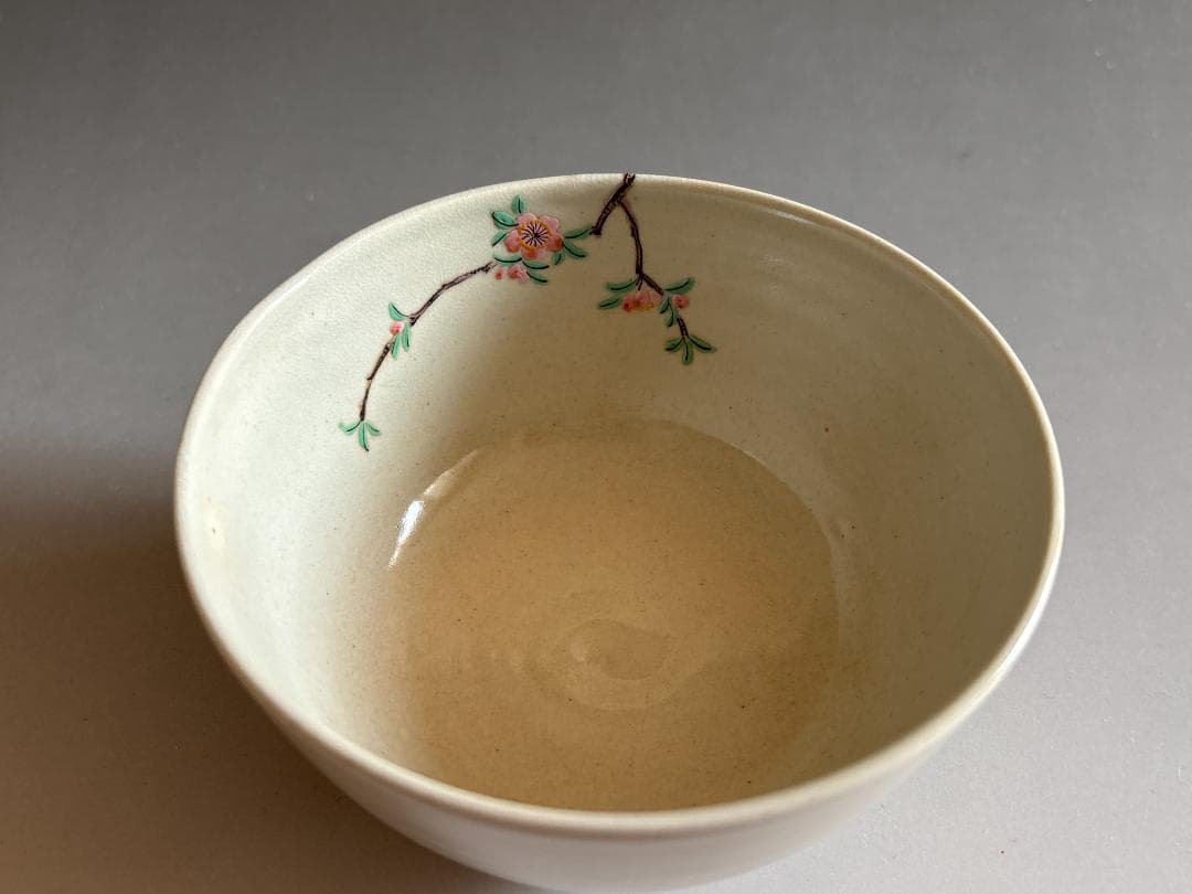 加賀瑞山　万古焼　桃節句　茶碗　茶道具
