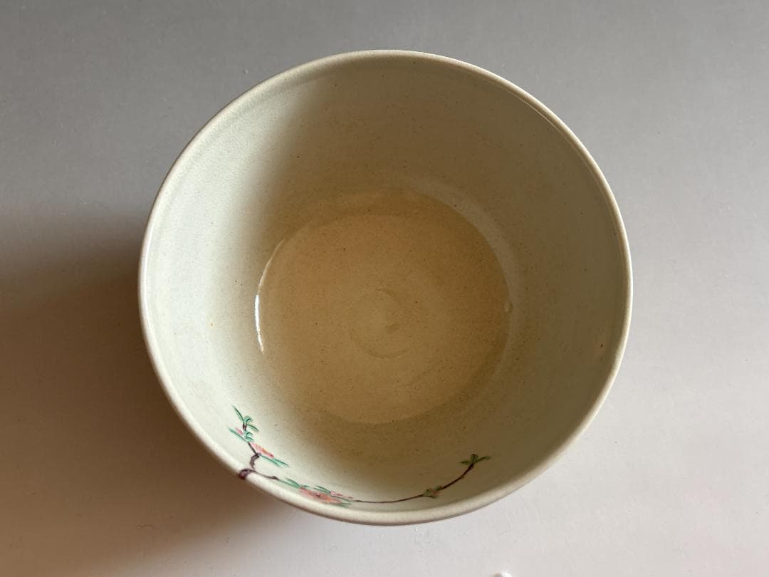 加賀瑞山　万古焼　桃節句　茶碗　茶道具
