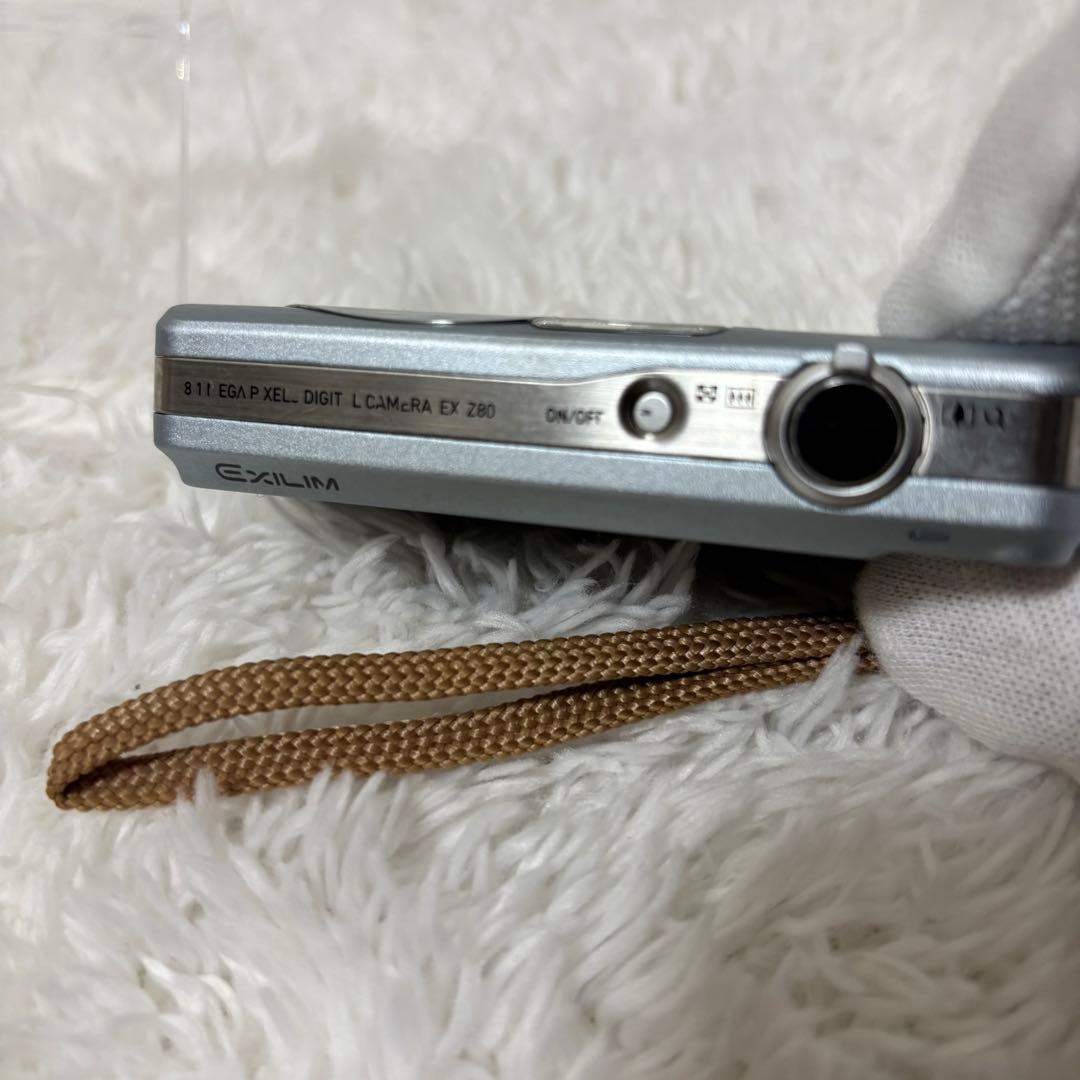 【良品】 CASIO EXILIM EX-Z80 シルバーブルー 動作⭕️