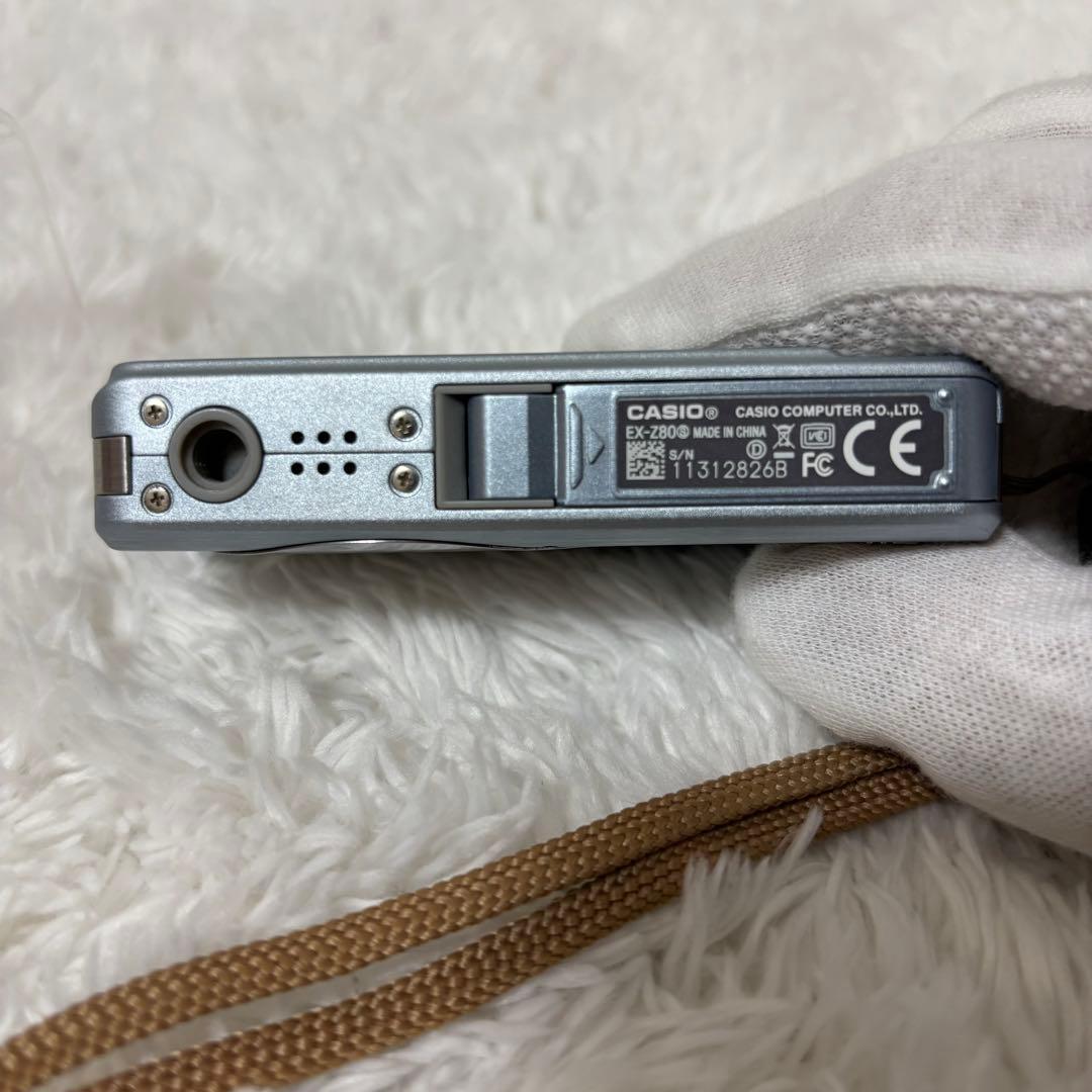 【良品】 CASIO EXILIM EX-Z80 シルバーブルー 動作⭕️