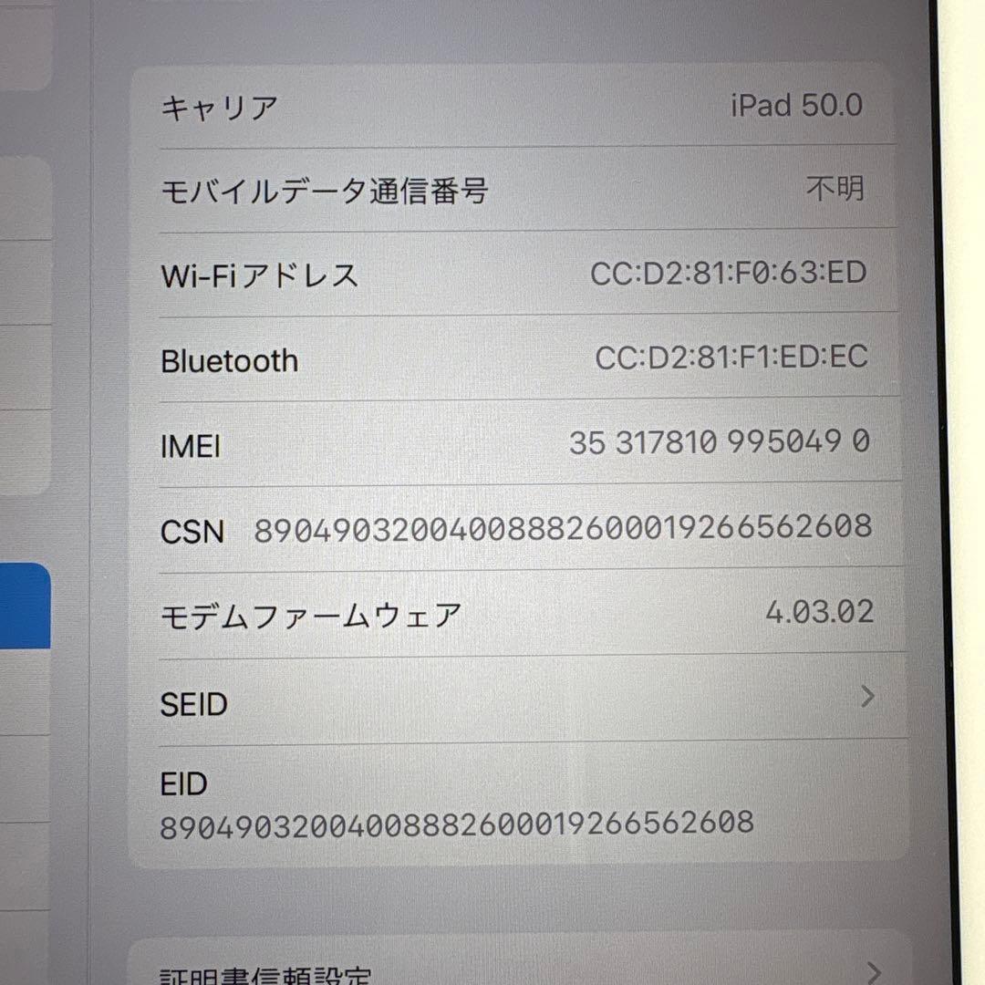 【美品】iPad mini5 Wi-Fi+Cellular モデル 64GB