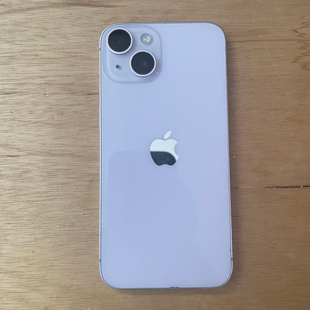 Apple iPhone 14 128GB パープル 本体 軽微割れ有り