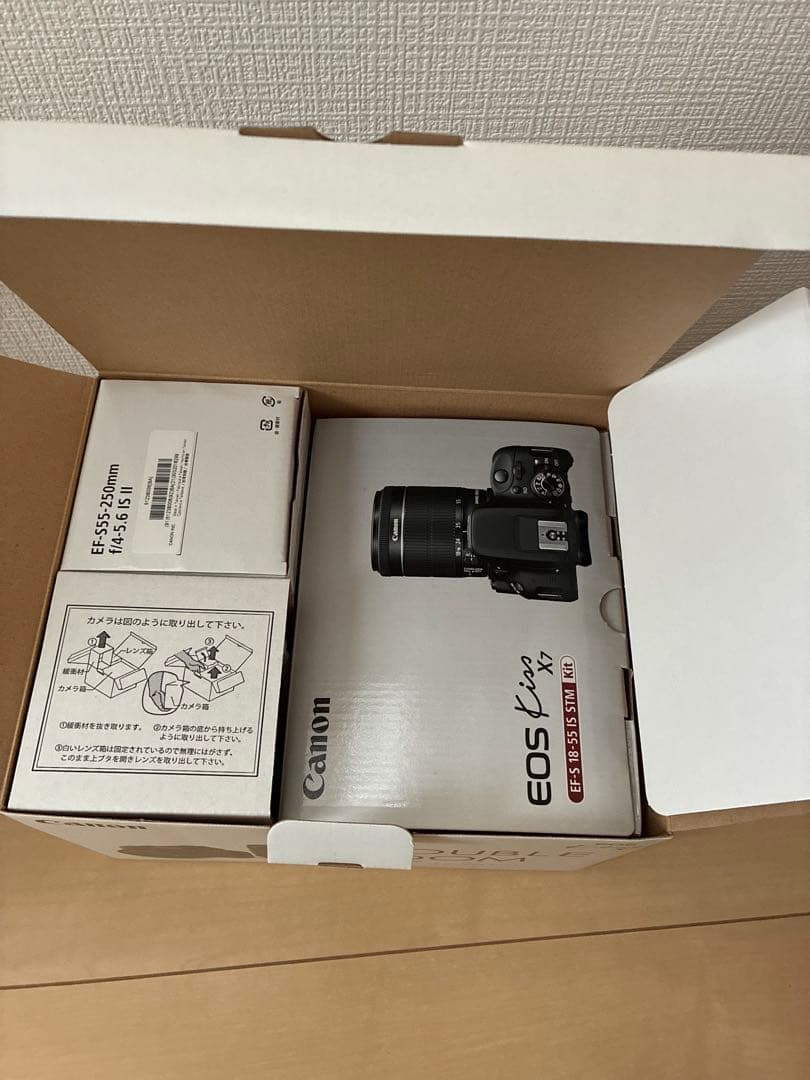 【美品】Canon EOS Kiss X7 ダブルズームレンズキット