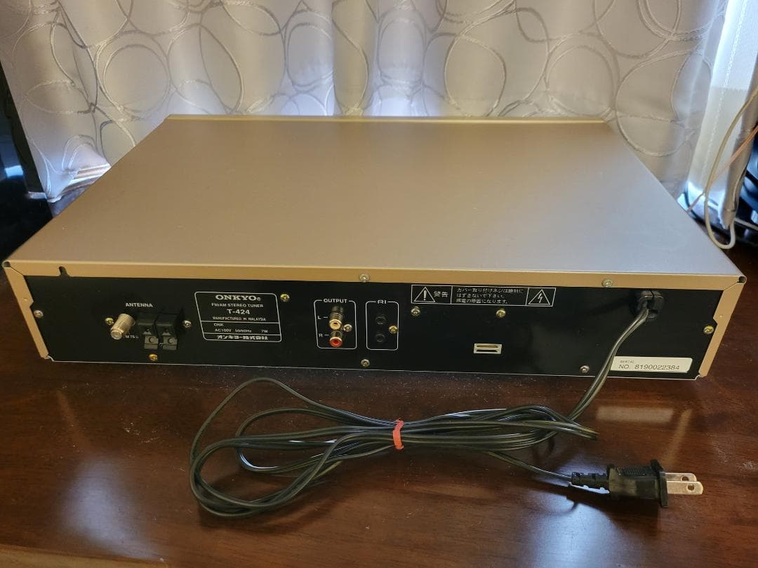 ONKYO　オンキヨー　T-424　FM/AMチューナー