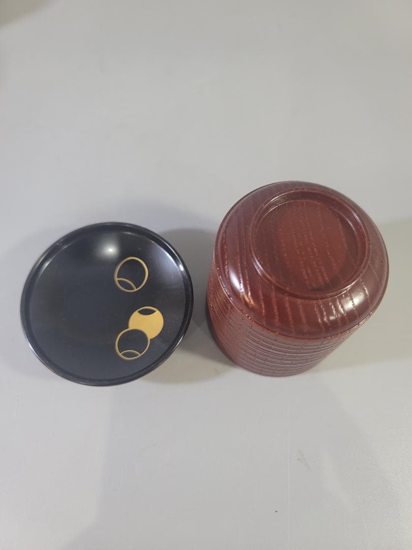 懐石 ツボツボ蒔絵 小吸物椀 10客 共箱 未使用 美品 DT656