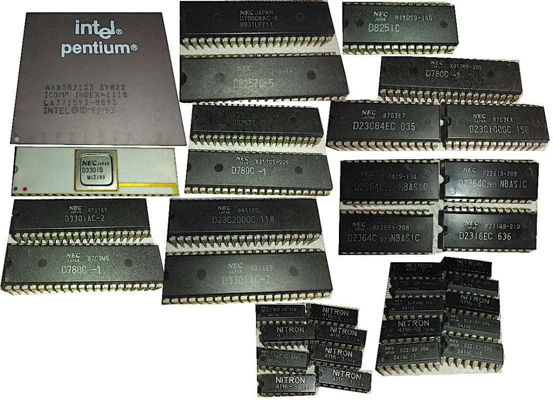 PC-98 PC-80色々INTEL NEC CPU RAM ROM 31点