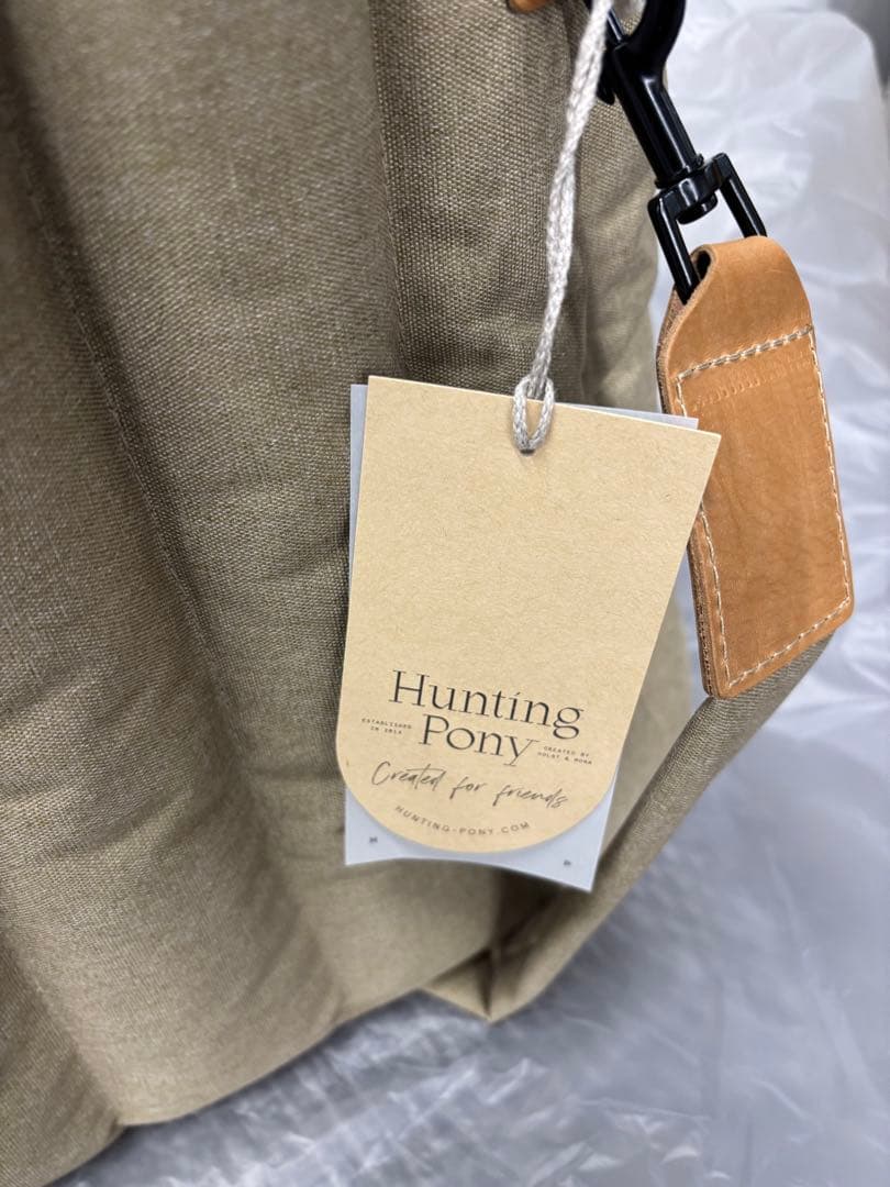 Hunting Pony 犬用キャリーバッグ ベージュ