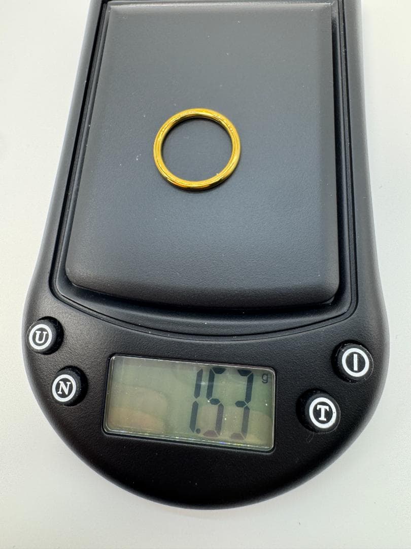 K18ゴールド シンプルバンドリング1.53g 9号