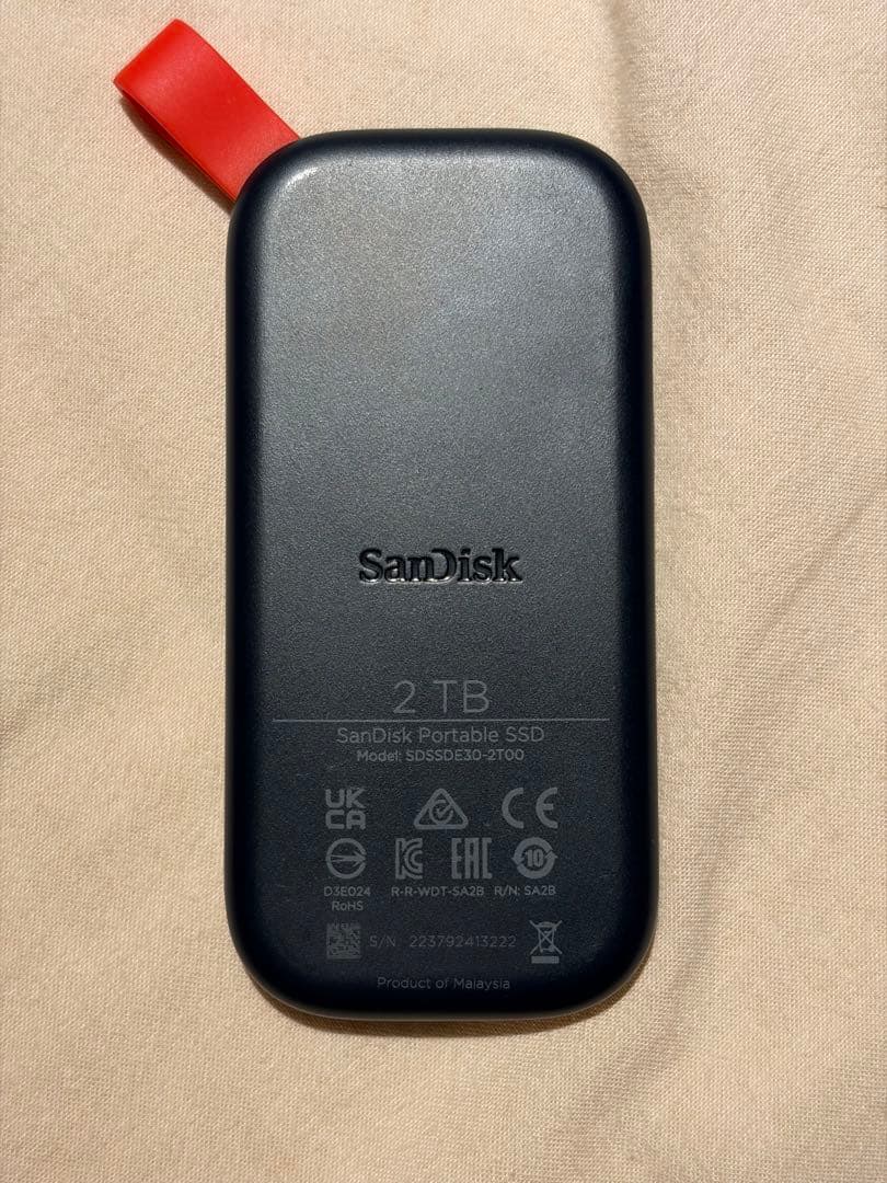 SanDisk SSD 外付け 1TB USB3.2Gen2 ジャンク品