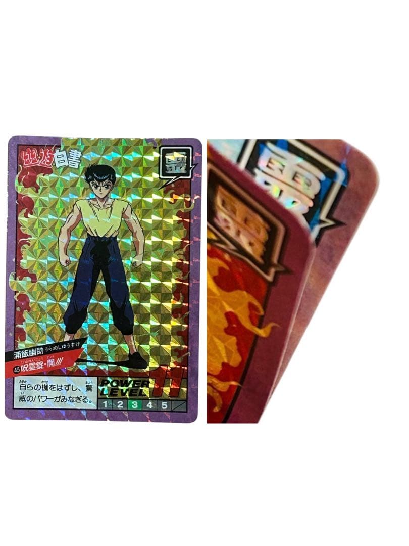 幽遊白書　カードダスキラ・シルバー・隠しキラ（未剥がし含む）あり　109枚