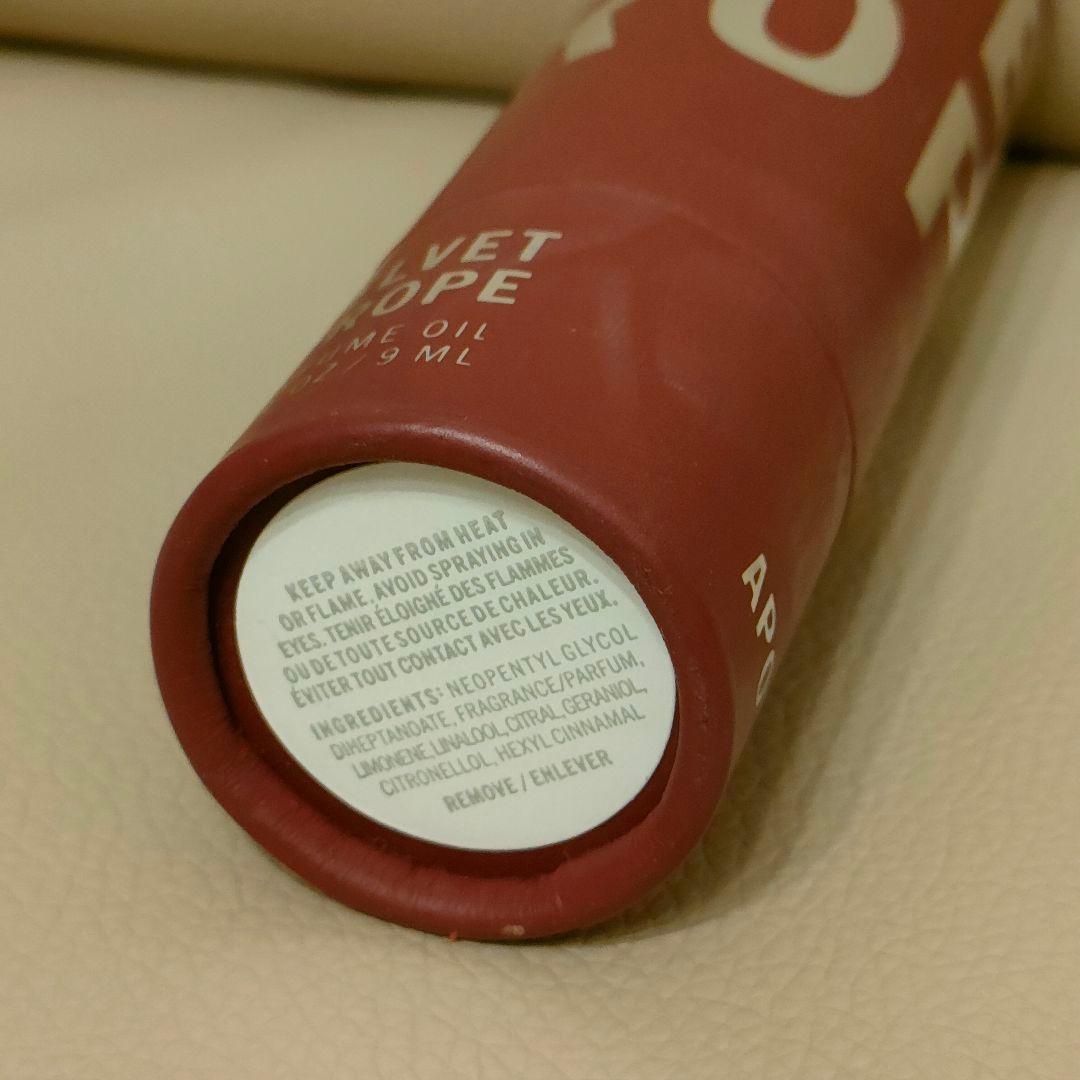 アポーシア Apothia ベルベットロープ ロールオン 9ml