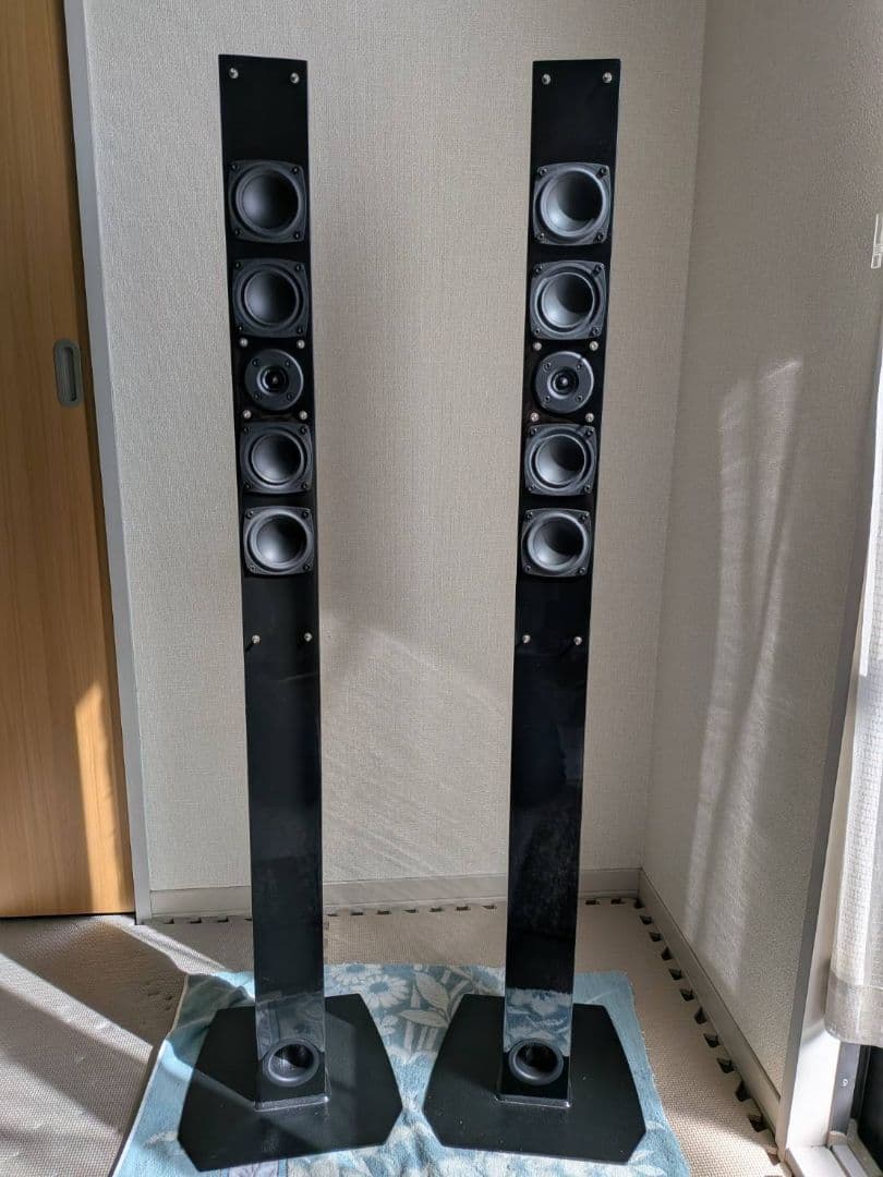 【トモ】タワースピーカー（一部キズあり）DENON SC-T7L2