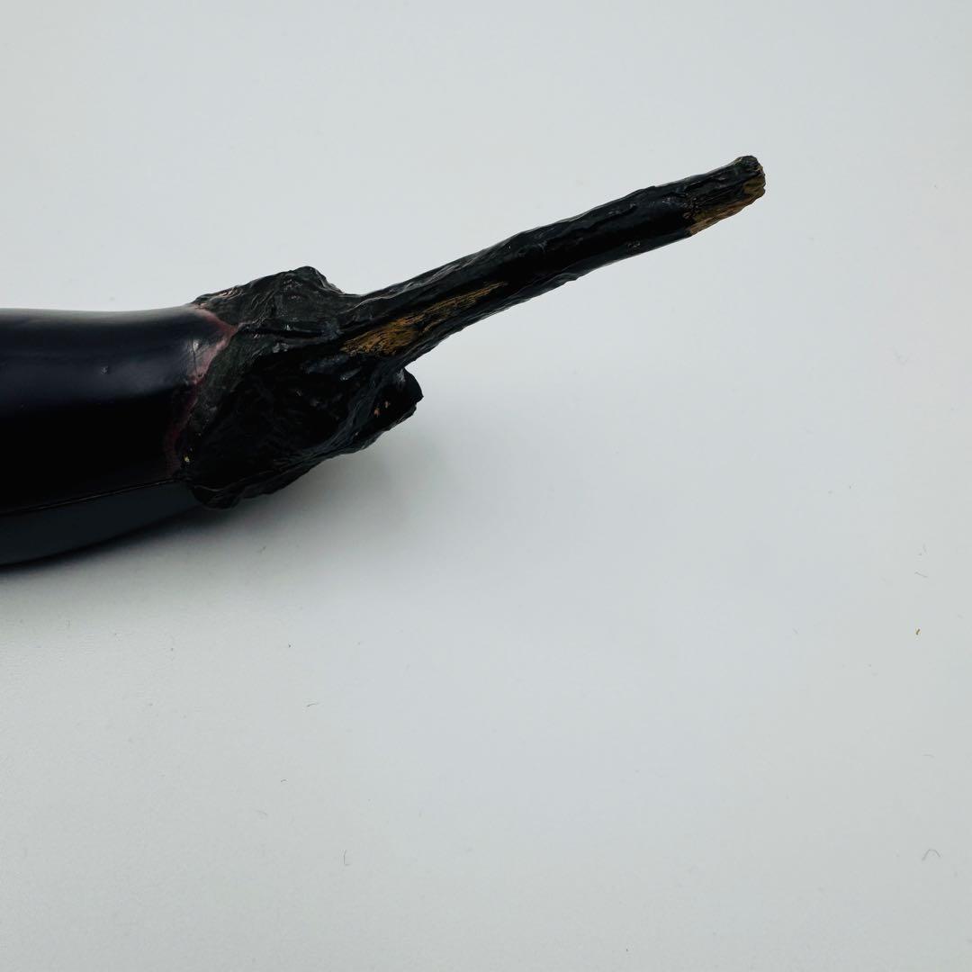 【茄子香合　漆器　漆芸　漆器塗　共箱】骨董　アンティーク　インテリア