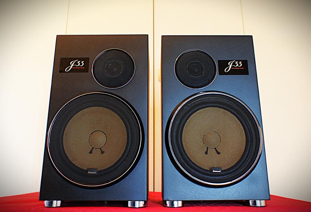 【極美品】山水サンスイスピーカー J33 整備良品 インシュレータ付き
