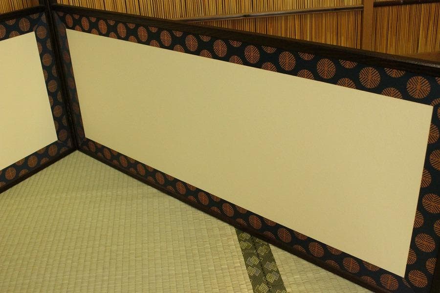 茶道具 風炉先屏風 唐松 間仕切り 衝立(A467)