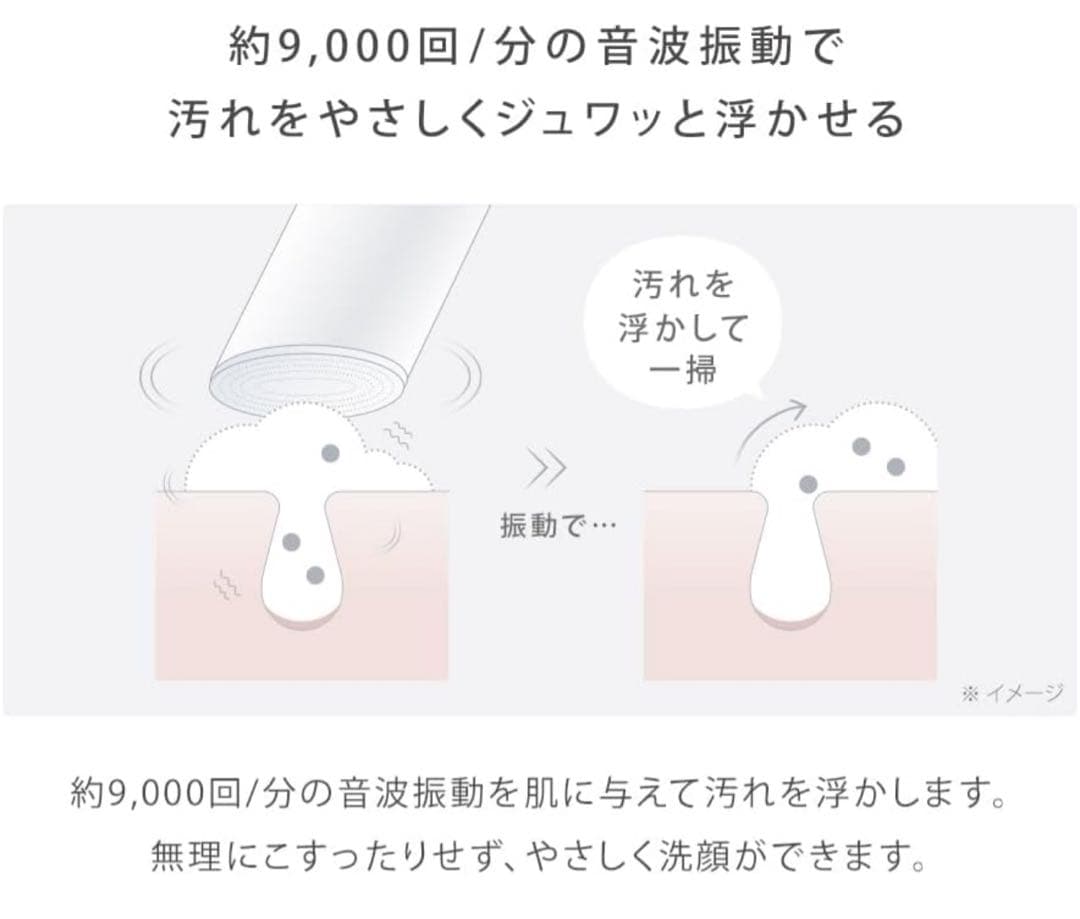SALONIA サロニア 洗顔ブラシ イオンフェイシャルブラシ