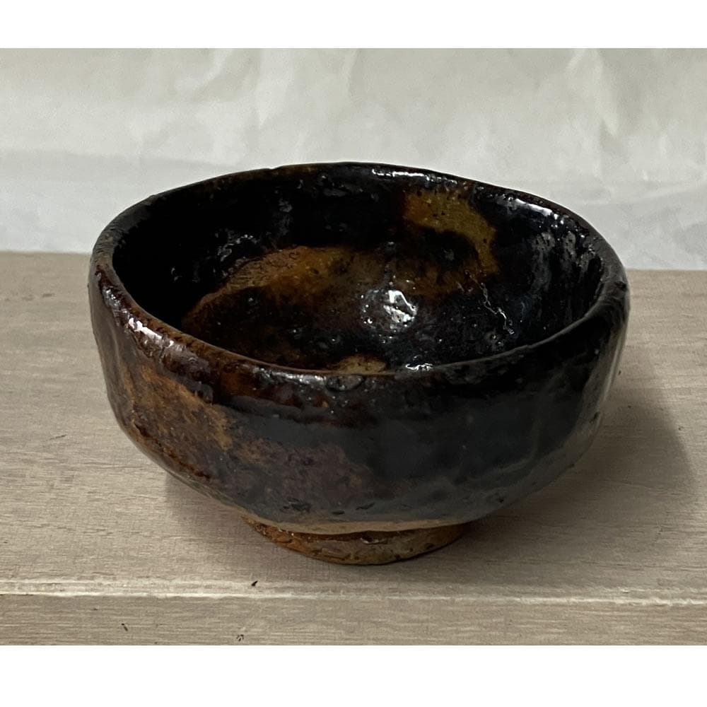 p068 大樋焼 酒盃 木箱入り 酒杯 盃 酒器