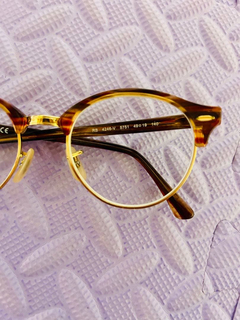 Ray-Ban RB4246-Vべっ甲×ゴールドメガネフレーム人気モデル男女兼用