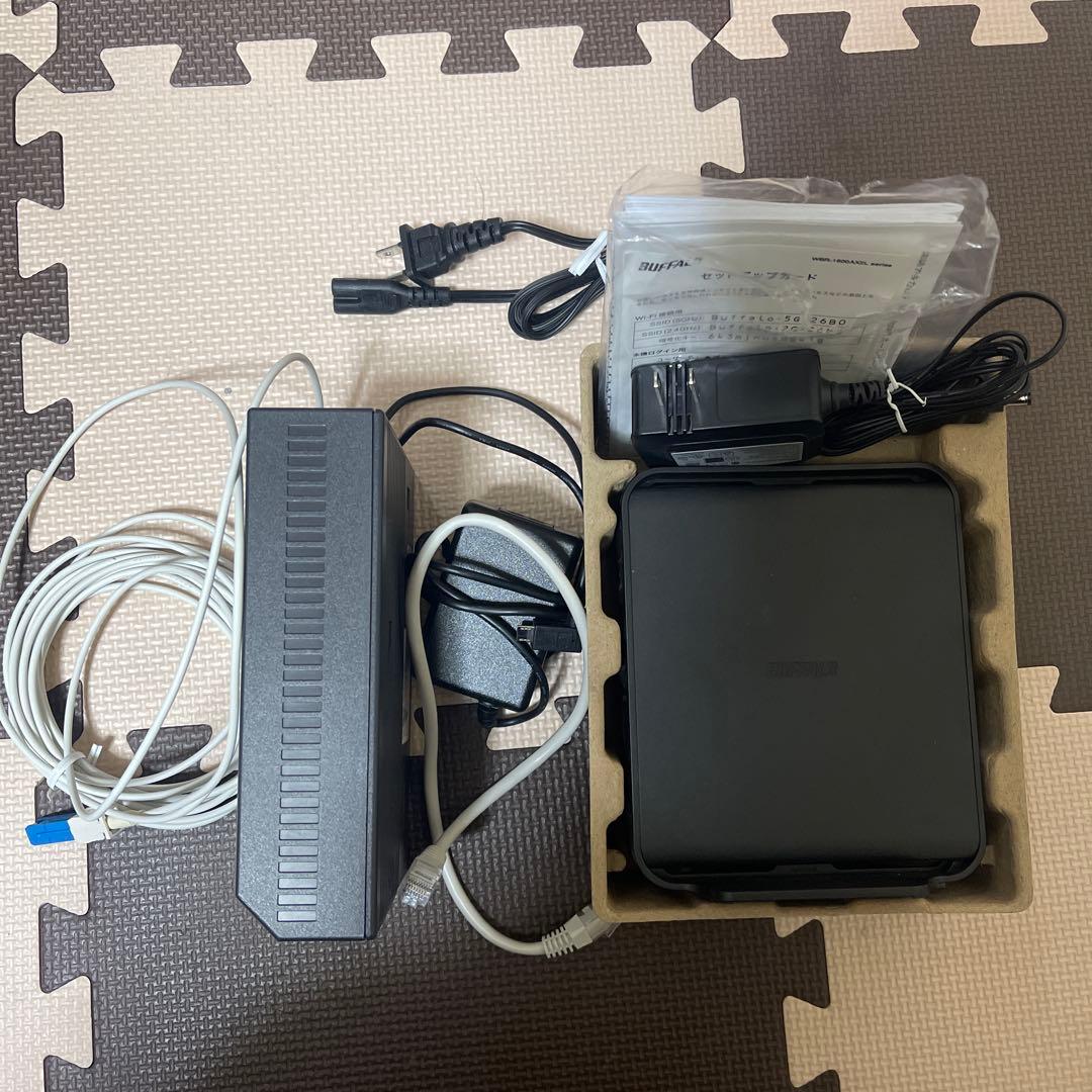 BUFFALO Wi-Fi 6 無線LANルータ +GE-PON 光回線モデム