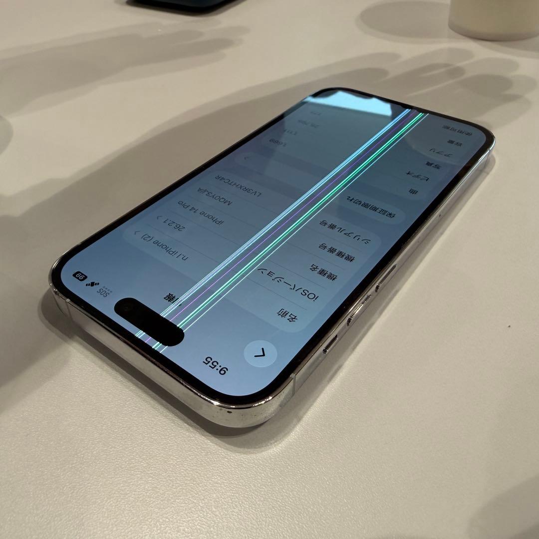 ス*ん様 【画面不良】iPhone14 Pro 256GB シルバー ケース付