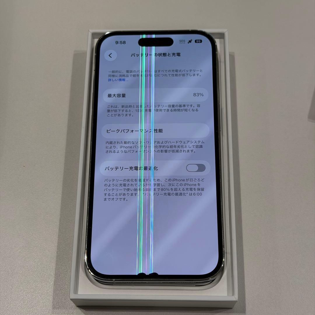 ス*ん様 【画面不良】iPhone14 Pro 256GB シルバー ケース付