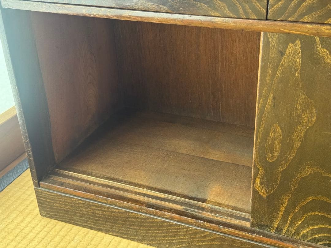 （フレシュマリさま専用）アンティーク 木製タンス 茶箪笥 食器棚 飾り棚