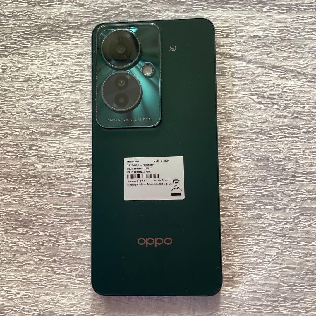 OPPO Reno11 A ダークグリーン 本体