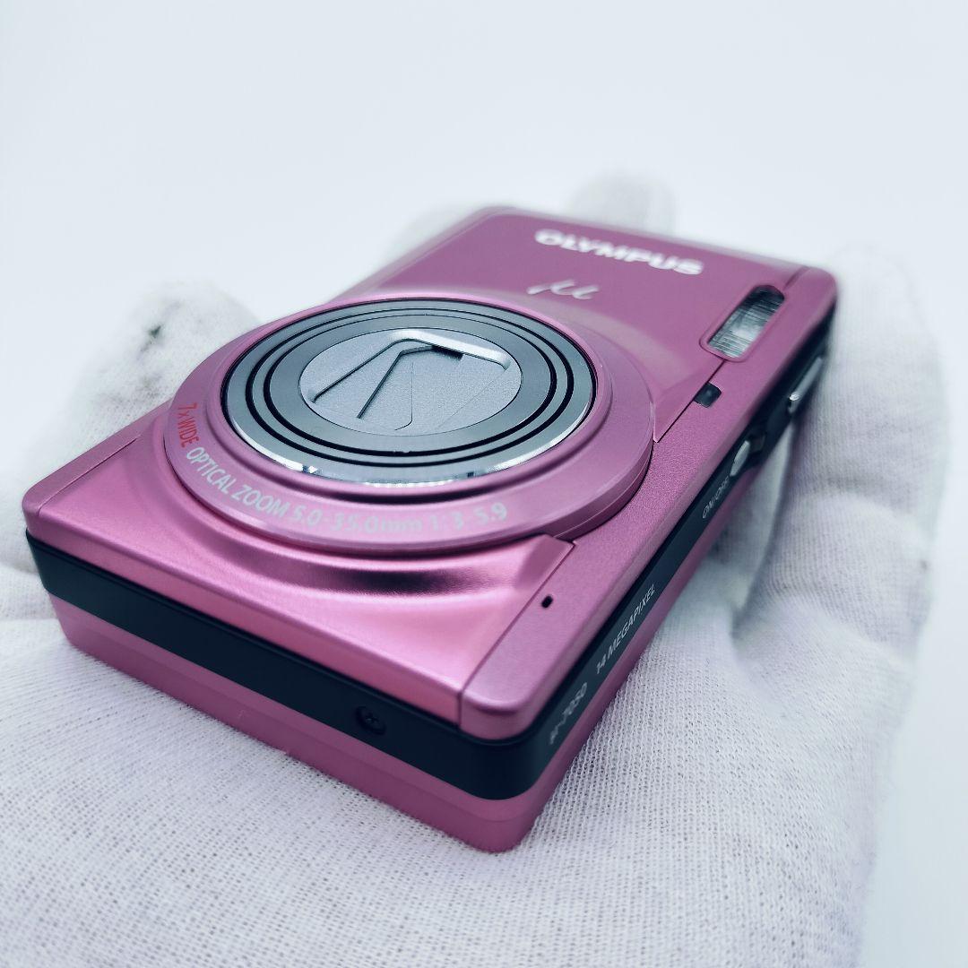 【動作確認済】OLYMPUS μ-7050 ピンク　オールドコンデジ 人気色
