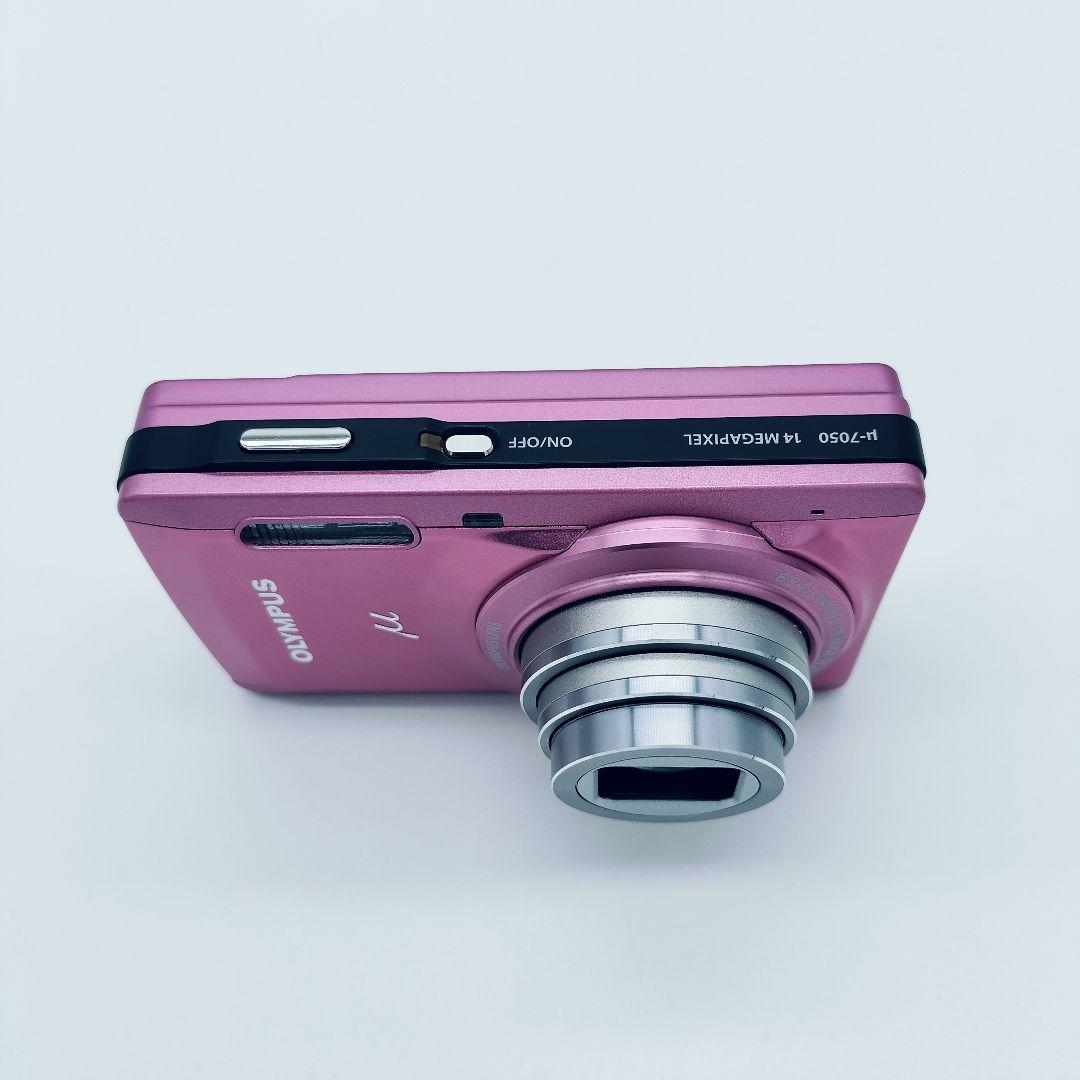 【動作確認済】OLYMPUS μ-7050 ピンク　オールドコンデジ 人気色